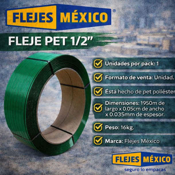 Flejes PET de 1/2 de Flejes Mexico&reg;