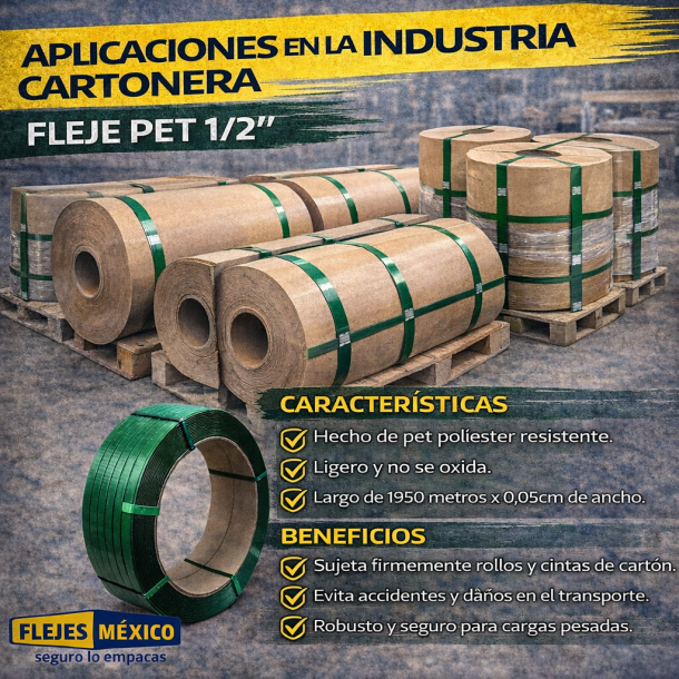 Flejes PET de 1/2 de Flejes Mexico&reg;